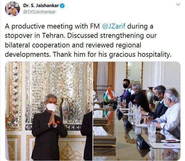 توصیف وزیرخارجه هند از سفر به تهران 3