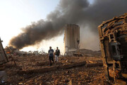ببینید | تصاویر فرار مردم از آتش بیروت