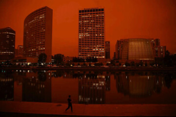 ببینید | آتش، آسمان سانفرانسیسکو را قرمز کرد