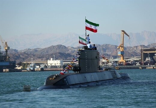 تصویری از اولین حضور زیردریایی ایرانی فاتح در رزمایش بزرگ ارتش