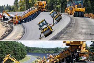 عکس | نحوه ساخت پیچ‌های زاویه دار در پیست‌های مسابقات رالی