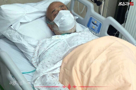 ببینید | تصویری جدید از استاد حسین انصاریان روی تخت بیمارستان