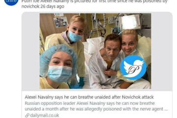 ببینید | اولین تصویر از مخالف پوتین 26 روز بعد از مسمومیت با گاز اعصاب