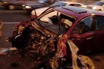 تصاویر | تصادف بسیار عجیب در تهران