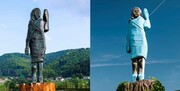 عکس | مجسمه جدید ملانیا ترامپ که نسوز است!