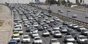 ترافیک سنگین در ورودی تهران