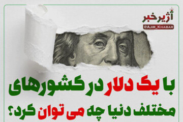 ببینید | با یک دلار در کشورهای مختلف دنیا چه می‌توان کرد؟