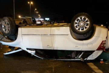 عکس | پشتک زدن خودرو سوزوکی در اتوبان تهران قم