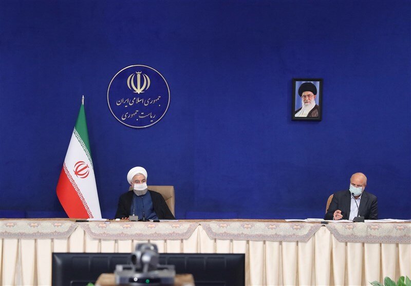 تصویری از روحانی، رئیسی و قالیباف در جلسه شورای عالی هماهنگی اقتصادی 3
