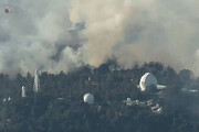 ببینید | آتش‌سوزی در بزرگترین تاسیسات تلویزیونی کالیفرنیا