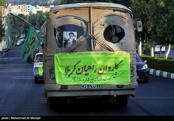 کاروان نمادین راهیان کربلا
