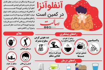 اینفوگرافیک | چگونه از ویروس آنفلوآنزا در امان بمانیم؟