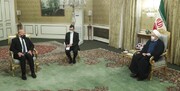 عکسی از دیدار دیپلماتیک روحانی با وزیر خارجه عراق زیر سایه کرونا