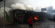 بازار ساحلی بندر دیلم بوشهر در آتش‌ سوخت