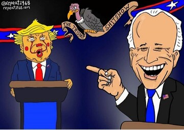 ببینید: زاویه‌ جدید مناظره ترامپ و بایدن!