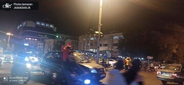 شادی بی پایان هواداران پرسپولیس پس از صعود به فینال لیگ قهرمانان آسیا، منیریه تهران