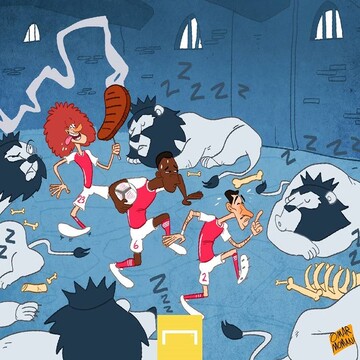 ببینید: توپچی‌ها وسط قفس شیر!