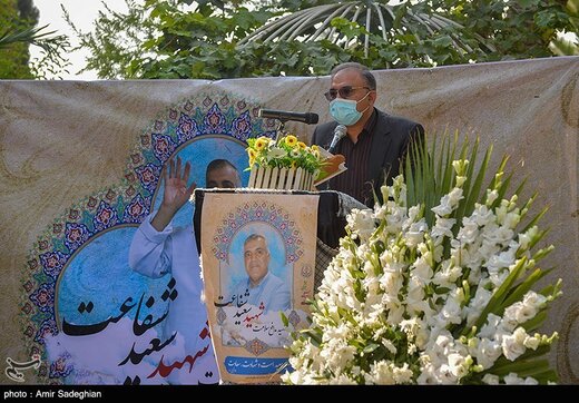 مراسم تشییع و بدرقه دومین شهید مدافع سلامت استان فارس