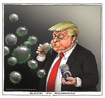 ببینید: سرگرمی این روزهای ترامپ در قرنطینه!