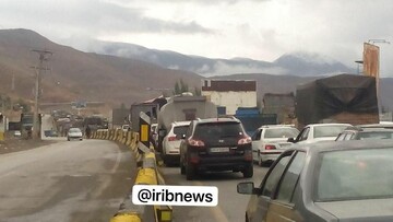 ببینید | ترافیک سنگین در جاده هراز