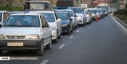 ترافیک سنگین در چالوس و آزادراه قزوین ـ کرج