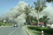 ببینید | آتش‌سوزی جنگلی در جنوب ترکیه، مناطق مسکونی را نیز به کام خود کشید
