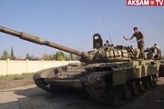 ببینید | حمله ارتش آذربایجان به غرور ملی ارمنستان؛ غنیمت‌هایی که رنگ‌آمیزی می‌شوند