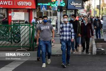 تهران در اولین روز اجباری شدن ماسک