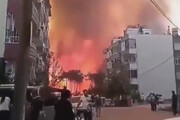 ببینید | این جلوه‌های ویژه نیست؛ آتش‌سوزی وحشتناک در ترکیه است!