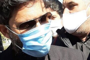 عکس | حضور حامد بهداد در مراسم تشییع پیکر استاد شجریان