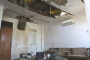 ببینید | تخریب خانه‌ای در ایران در اثر أصابت گلوله جنگ قره باغ