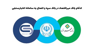 کلیه بانک‌های ادغامی در بانک سپه به سامانه اعتبارسنجی ایران متصل شدند