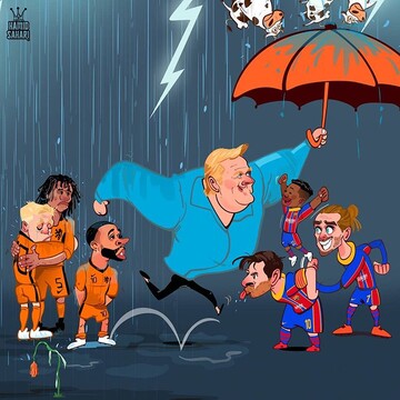 رونالد کومان هلند را به بارسا فروخت!