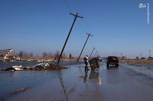 ببینید طوفان دلتا با آمریکا چه کرد