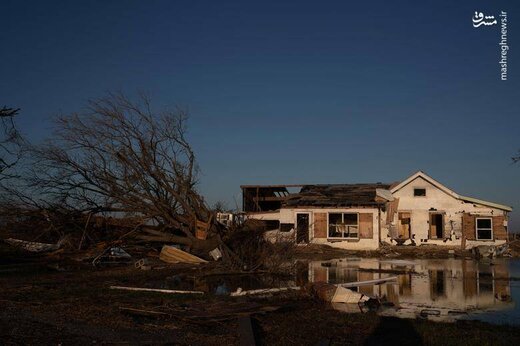 ببینید طوفان دلتا با آمریکا چه کرد