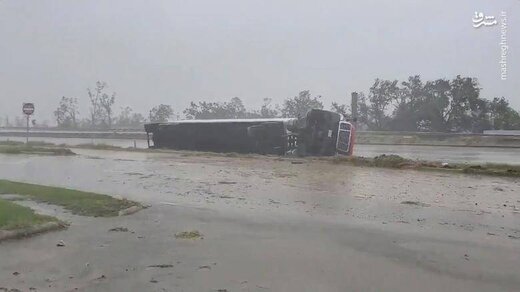 ببینید طوفان دلتا با آمریکا چه کرد