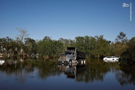 ببینید طوفان دلتا با آمریکا چه کرد
