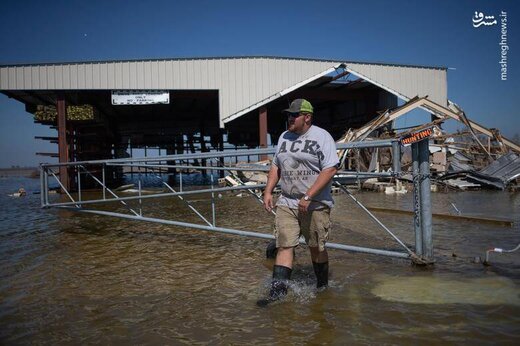 ببینید طوفان دلتا با آمریکا چه کرد