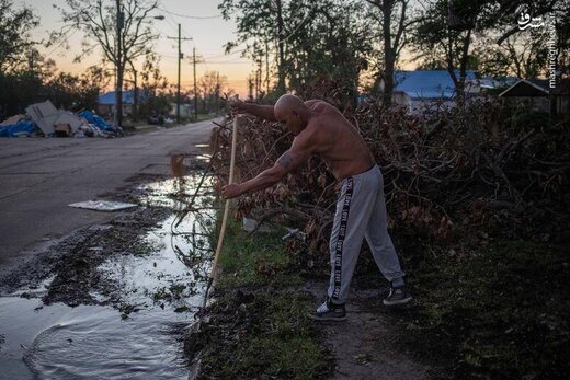 ببینید طوفان دلتا با آمریکا چه کرد