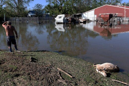 ببینید طوفان دلتا با آمریکا چه کرد