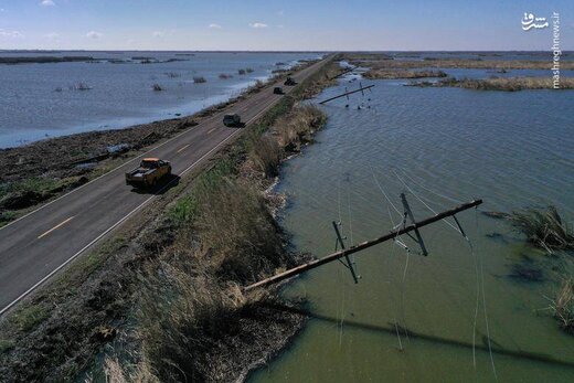ببینید طوفان دلتا با آمریکا چه کرد