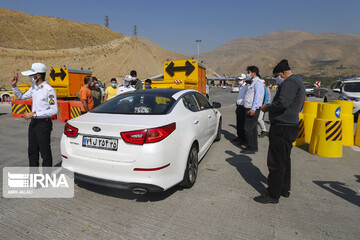 کنترل و تردد خودروها در مبادی ورودی خروجی تهران