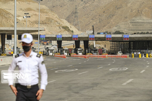 کنترل و تردد خودروها در مبادی ورودی خروجی تهران