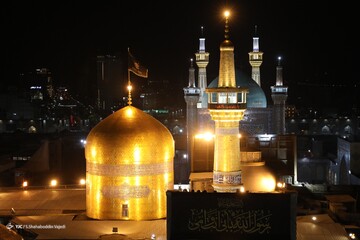 مراسم خطبه خوانی شب شهادت حضرت امام رضا (ع) - حرم مطهر رضوی