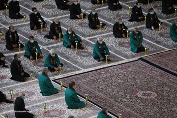 مراسم خطبه خوانی شب شهادت حضرت امام رضا (ع) - حرم مطهر رضوی