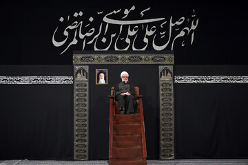 مراسم عزاداری شهادت امام رضا(ع) در حضور رهبر انقلاب