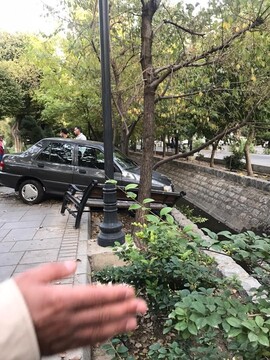 تصادف عجیب در بلوار کشاورز تهران