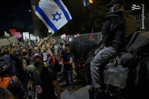 ادامه اعتراضات در تل‌آویو علیه نتانیاهو