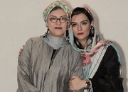خانم بازیگر و خواهرش، تماشاگرانِ بازی فوتبال ایران و عراق/ عکس
