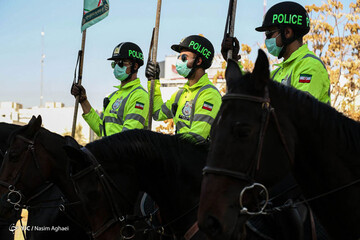 تصاویر | رژه یگان سوارکاران ناجا